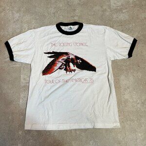 Vintage Rare 2002 Rolling Stones Tour Of The Americas 75 Tee Size XL
